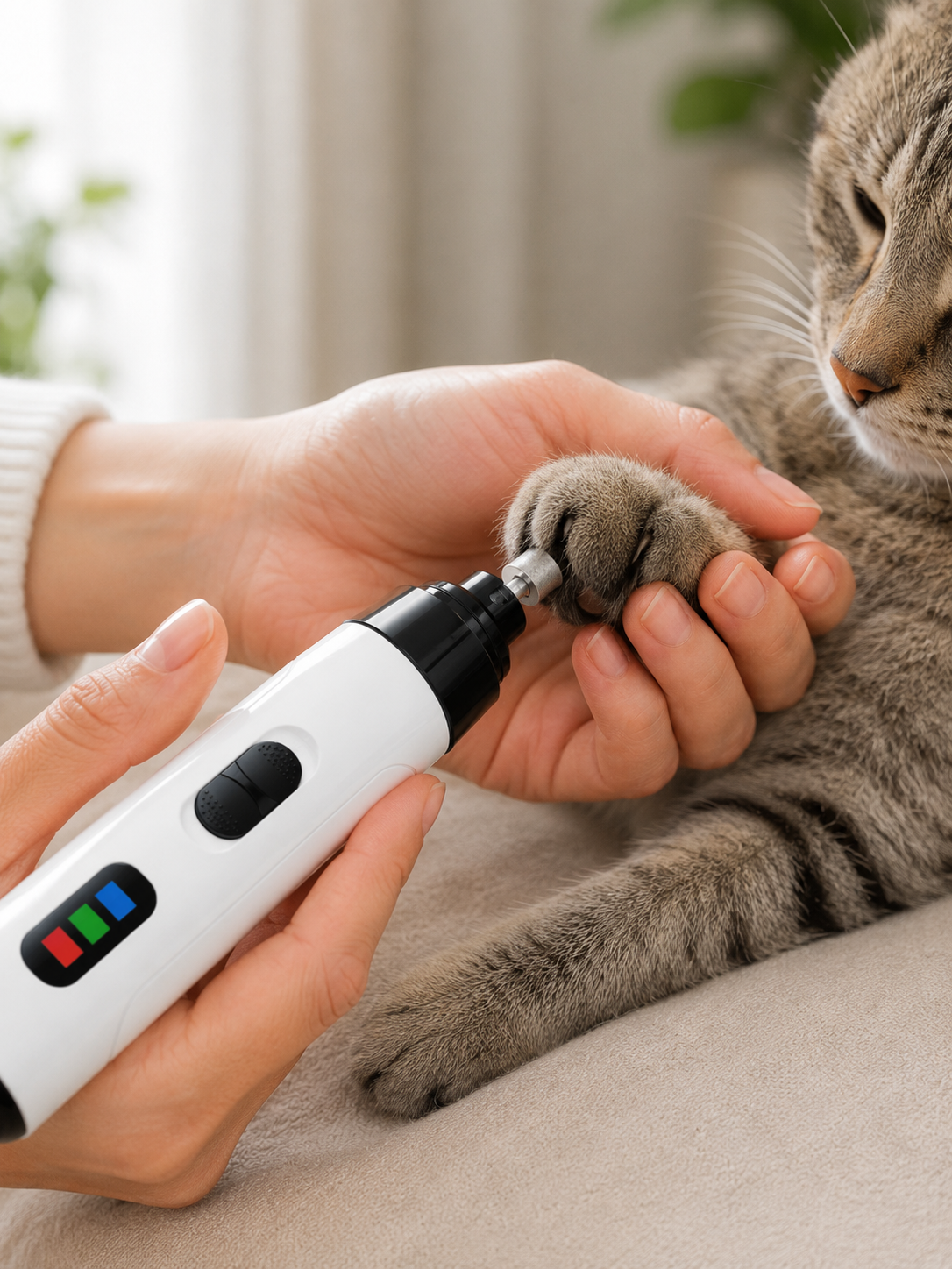 Lime à Ongles Électrique Silencieuse pour Chien et Chat