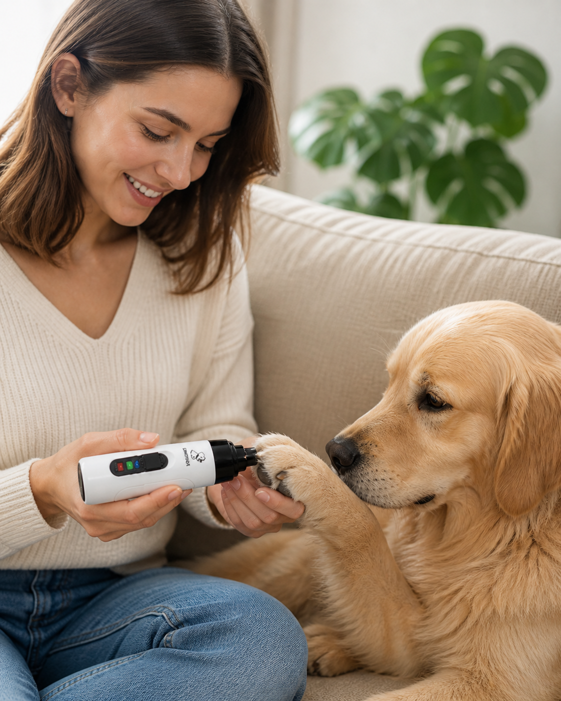 Lime à Ongles Électrique Silencieuse pour Chien et Chat