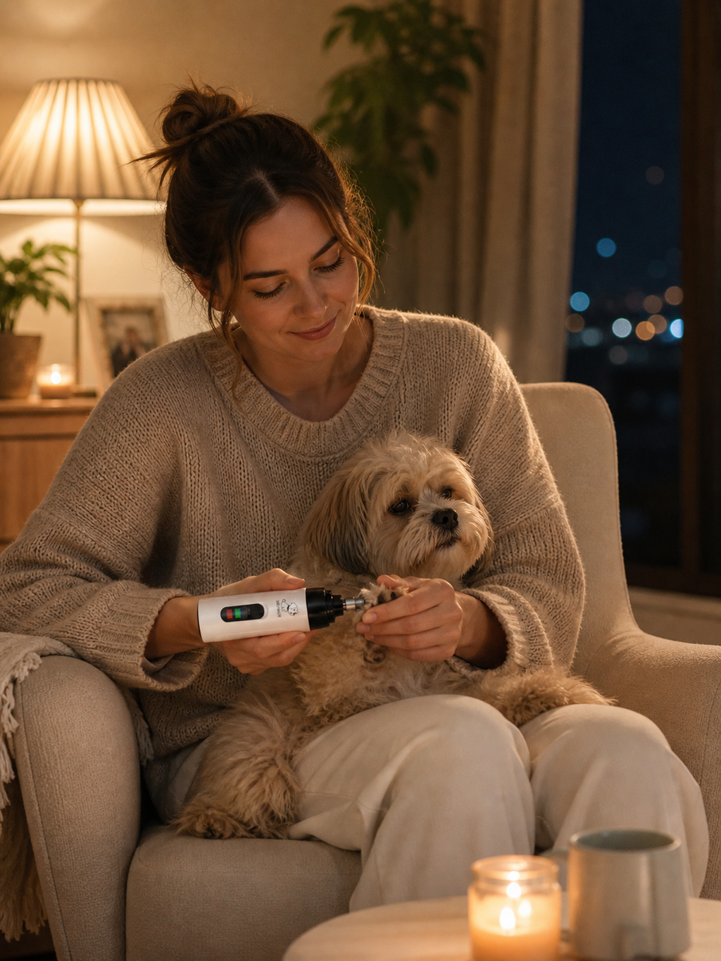 Lime à Ongles Électrique Silencieuse pour Chien et Chat