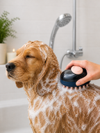 Brosse de Bain Massage avec Distributeur de Shampoing pour Chien et Chat