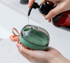 Brosse de Bain Massage avec Distributeur de Shampoing pour Chien et Chat
